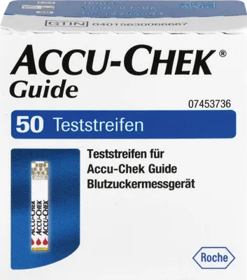 Zdjęcie produktu dla Paski testowe ACCU-CHEK Guide, 50 pasków testowych