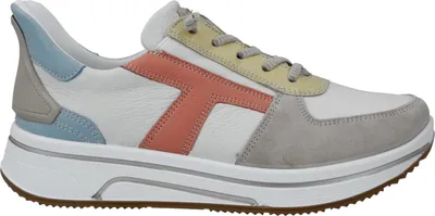 A side view of a single sneaker.