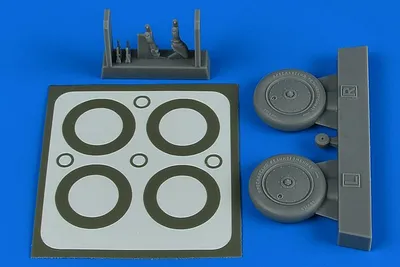 Produktbild von Aires 4797 - 1:48 I-16 wheels & paint masks for ICM - Neu