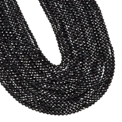 Productafbeelding van Natuurlijke Zwarte Onyx Kralen voor DIY Sieraden