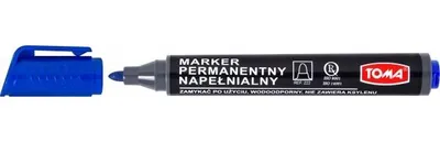 Produktbild von Toma TO-222 Permanentmarker Blau Rundspitze
