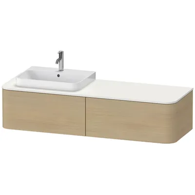 Produktbild von DURAVIT HP4944L7171 WTU HappyD2+ wandh.,354x1600x550mm
