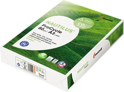 Produktbild von Nautilus Kopierpapier ProCycle 801057A80S DIN A4 80g weiß 500Bl.
