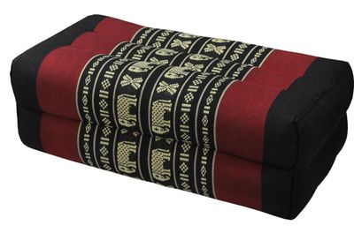 Thaikissen schwarz/rot Elefant - (81604)