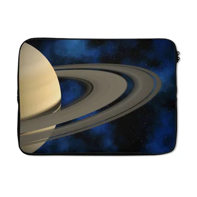 Produktbild von MuchoWow® Laptop Hülle 14 ZollSaturn vor einem dunkelblauen Himmel Laptoptasche - Laptoptasche - Stoßsicher - Schutzhaube