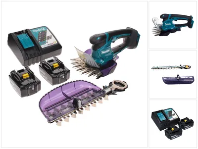 Immagine prodotto di Makita DUM 604 RFX Cesoie per erba a batteria 18 V con lama per erba e arbusti + 2 batterie da 3,0 Ah + caricabatteria
