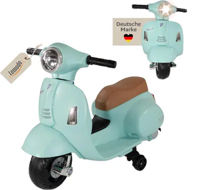 Produktbild von Vespa Kinder Elektrofahrzeug, Elektro Motorrad für Kinder ab 18 Monate, grün