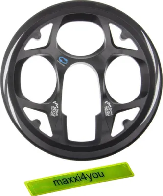 Image de Anneau de protection de chaîne Shimano pour FC-M311 42 dents avec vis de fixation, bande réfléchissante maxxi4you incluse