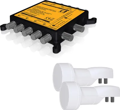 Produktbild von Inverto Unicable II IDLU-UWT110-CUO1O-32P 5/32 Multischalter + 2x Wideband LNBs