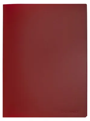 Produktbild von Q-Connect KF01250 Sichtbuch - 20 Hüllen, Einband PP, 450 mym, rot
