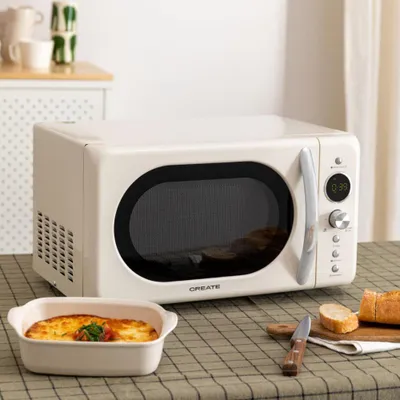 Produktbild von MICROWAVE RETRO - Mikrowelle 20 l, digitaler Grill, 900 W