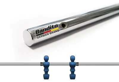 Produktbild von Bandito - Kickerstange Vollstahl 16 mm 2-Loch Verteidigung