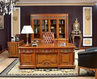 Produktbild von Wallstreet Chef Schreibtisch XXL Echte Handarbeit Büro Design Holz Büro Tische