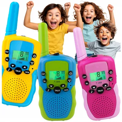 Zdjęcie produktu dla Zestaw Walkie Talkie dla dzieci Krótkofalówka 3 Sztuki