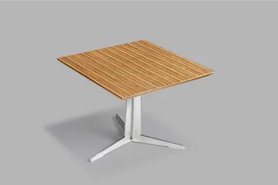 Produktbild von Beistelltisch aus Furnier und Edelstahl in modernem Design