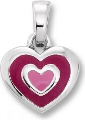 Produktbild von Anhänger Herz 925/- Silber rhodiniert