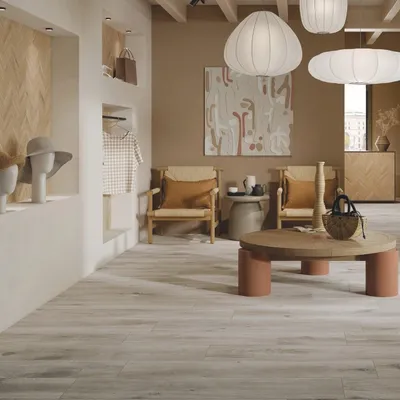 Produktbild von CASA39 Fliesen Holzoptik Weiss 24x150 cm Rondine Cortina