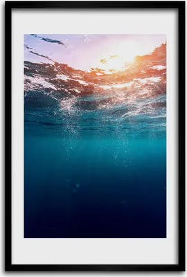 Produktbild von Bild - Bilderrahmen - 40 cm x 60 cm - MDF - Rahmen - Wandkunst - Unter Wasser