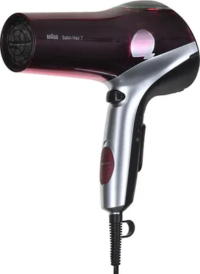 Produktbild von Braun HD770, 70 °C, Rot, Silber, Einfarbig, Hängeschlaufe, Tasten, Schieber, 2200 W
