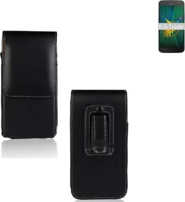 Produktbild von K-S-Trade Gürteltasche kompatibel mit Motorola Moto G5s Plus  Schutz-Hülle Handy-Hülle mit Magnetverschluss  Holster in schwarz