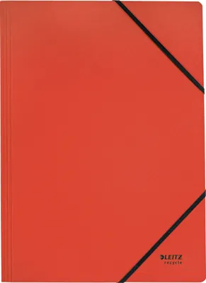 Produktbild von Eckspanner Recycle A4 Karton rot Packung mit 10 Stück