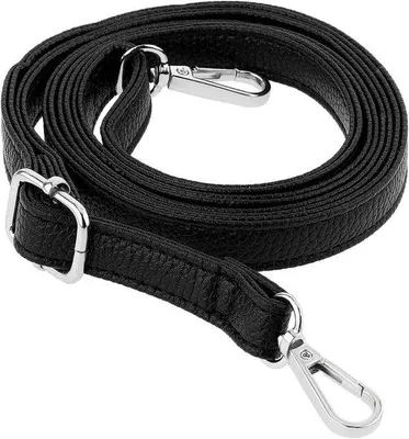 Productafbeelding van Verstelbare leren schouderband voor tassen | Vervanging, lengte 85-150 cm | Schouderband voor portemonnee met zilveren bevestiging