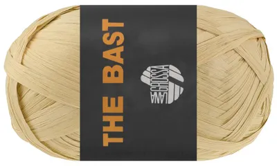 Produktbild von Lana Grossa THE BAST Papierbast aus natürlicher Holzzellulose - ideal für Dekoartikel & Taschen Farbe 002 - Beige