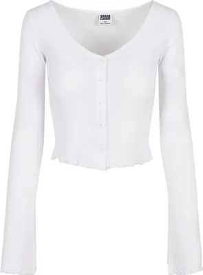 Produktbild von TB4533 - Ladies Cropped Rib Cardigan white 3XL