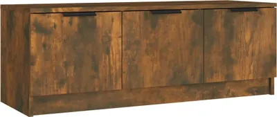 Zdjęcie produktu dla vidaXL Szafka pod TV dąb wędzony 102x35x36,5 cm materiał drewnopochodny