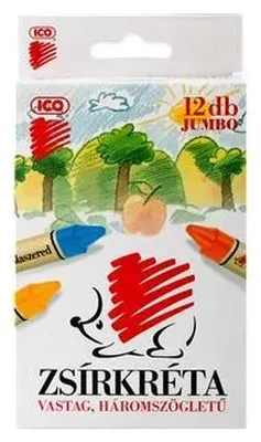 Voskovky, hrubé, ICO "Ježko", 12 rôznych farieb
