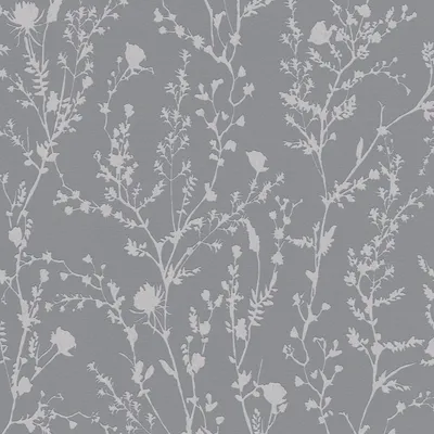 Immagine prodotto di Profhome 395463-GU Carta da parati in tessuto non tessuto tono su tono floreale grigio argento 5,33 m2