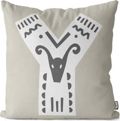 Produktbild von VOID Y Dekorative Buchstaben Kissenbezug Kissenhülle Sofakissen Kissen Deko Outdoor-Kissen Dekokissen