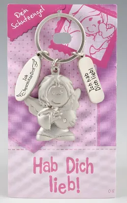 Produktbild von DEPESCHE Schlüsselanhänger 008 Schutzengel silber,