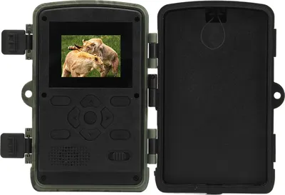 Image de Caméra de gibier, 4K, 60 MP, caméra de gibier avec vision nocturne, activée par le mouvement, chasse, IP66, étanche, pour la surveillance de la faune sauvage à l'extérieur
