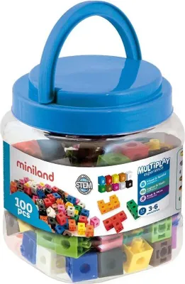 Produktbild von Miniland Spielzeugwürfel 2 Cm 100 Einheiten Mehrfarbig Mehrfarbig One Size