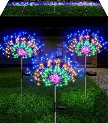 Produktbild von Solar Gartenleuchte DANDELION 120 LED HIT GARDEN RGB 2x WEIHNACHTEN