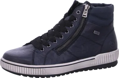 Produktbild von Remonte Damen Stiefelette aus Glattleder im coolen urbanen Look D0772, Größe:38 EU, Farbe:Blau