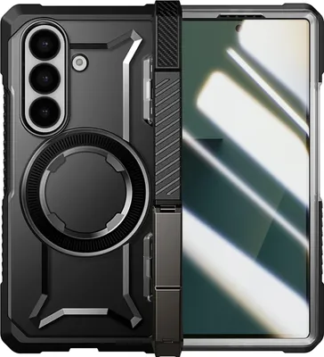 Produktbild von Supcase, MagSafe-Hülle Galaxy Z Fold7 mit 6m Stoßschutz & Stand, Schwarz
