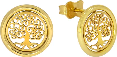 Produktbild von V Ohrstecker 375/- Gold 1,1cm gelb 324320157-2