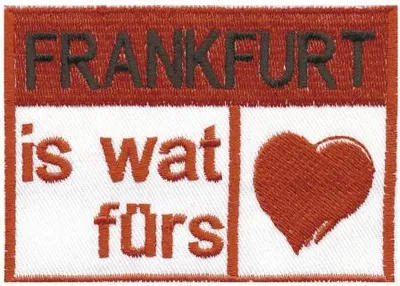 Produktbild von AUFNÄHER - Frankfurt - 00397 - Gr. ca. 9 x 7 cm - Patches Stick Applikation