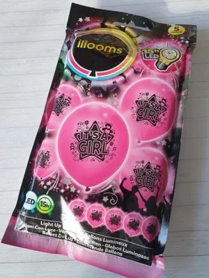 Produktbild von LED geboorteballonnen roze