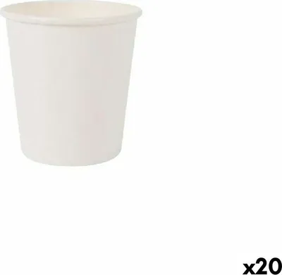 Obrázek produktu pro Sada šálků algonkarton bílý 50 kusů 120 ml (20 kusů)
