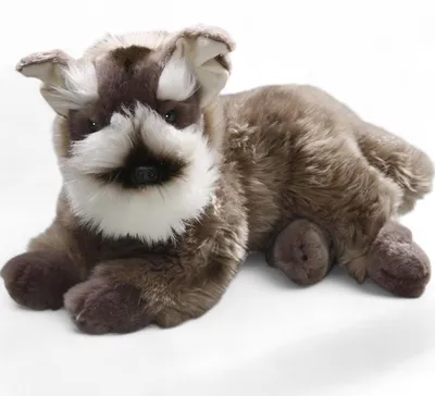 Produktbild von Carl Dick Schnauzer Terrier liegend ca. 35cm 3228 Kuscheltier, Plüschtier, Stofftier