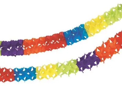Produktbild von Papstar Papiergirlande Ø 11,5 cm · 4 m farbig, 12 Stück
