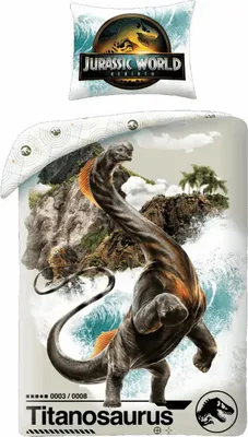 Produktbild von Jurassic World Bettbezug Titanosaurus 140 x 200 cm - Polyester - 70 x 90 cm