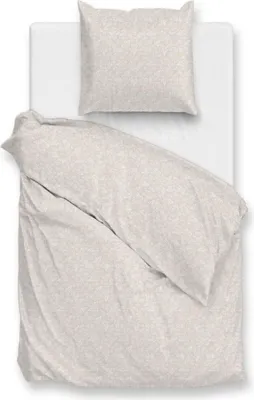 Produktbild von Zo! Home Baumwolle Bettwäsche 155x220 Petali di Lino Sandy Beige Miniblätter süß