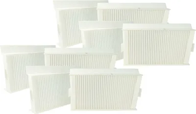Produktbild von vhbw Filterset kompatibel mit Zehnder ComfoAir 180 Enthalpie, 180 Lüftungsgerät - Luftfilter G4 / F7 (8 Stück), 24 x 12 x 5 cm, Weiß