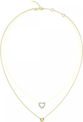 Produktbild von Damen Gold Guess Herz Halskette 46cm