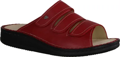 Produktbild von Finn Comfort Korfu, Damenschuhe, Pantolette, Leder, Pomodore (Rot), bequem - Marken Finn Comfort, Rot, leder (nube) 