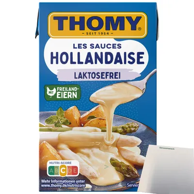 Produktbild von Thomy Les Sauce Hollandaise Lactosefrei (250ml Packung) + usy Block